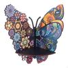 Wooden Butterfly Corner Bookshelf Wall Display Shelf Decorative for Living Room