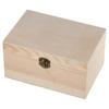 Unfinished Wood Box Wooden Box  Box with Hinged Lid Gift Box Storage Box  Jewelry Box Craft
