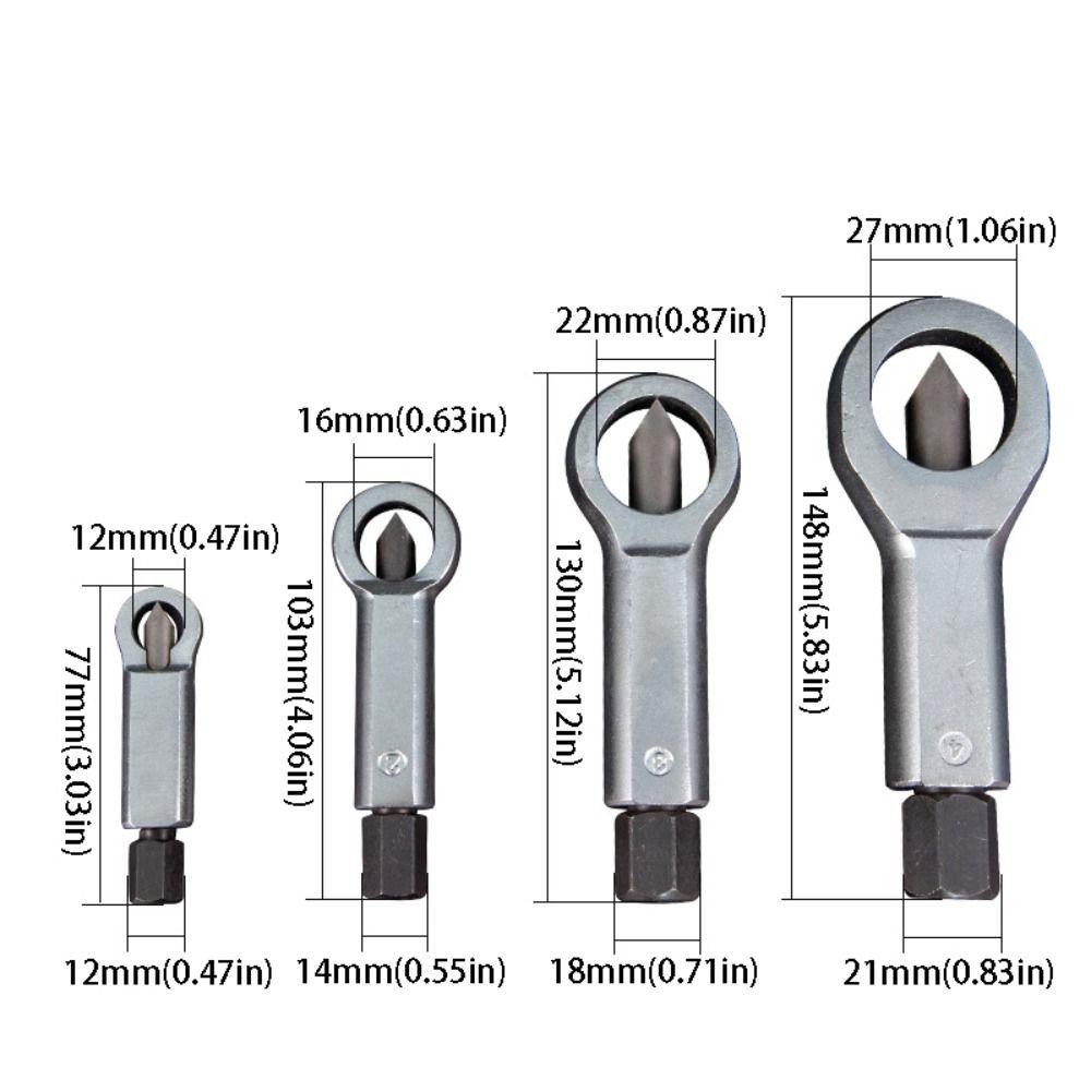 AntiSlip Grip Nut Remover Rust-Removed Bolt Removal Tool Nut Breaker Rusty Screw Extraction