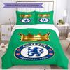 3pcs Duvet Cover Set (1*Duvet Cover + 2*Pillowcase, Without Core), Chelsea F.C Print Soft All‑Season Bedding Set, Home Bedroom Decor Gift