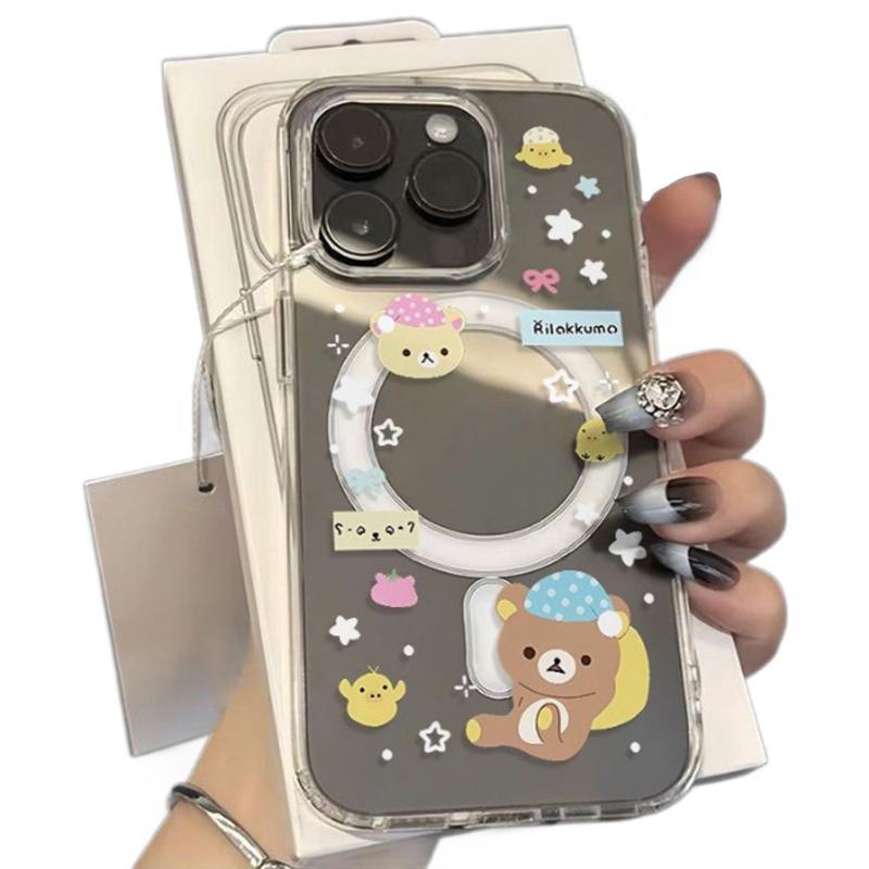 Магнитный чехол R-Rilakkuma для Samsung Galaxy S26 Ultra S25 Edge S24 Plus S23 FE A57 A56 A55 A54 A36 A35 A17 A16 A15 A07
