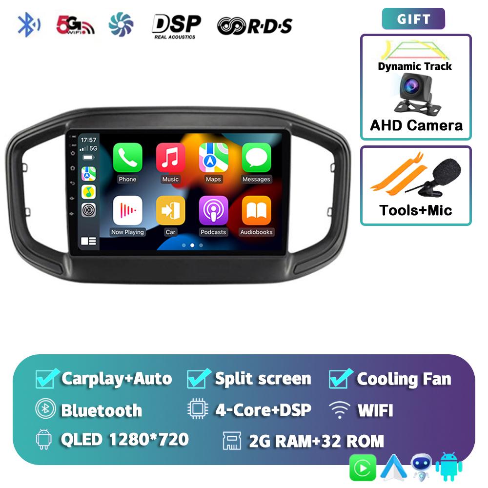 Android 14 Carplay Car Radio For Fiat Strada 2020 - 2021 Multimedia Video Player Navigation GPS Stereo 2Din DVD 360 Camera DSP