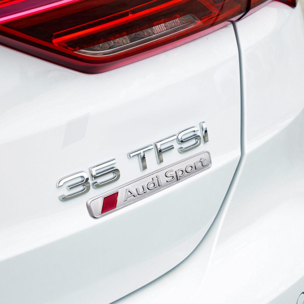 3D ABS Car Body Side Fender Emblem Sticker Trunk Badge Decoration Decal For Audi Sport A1 A3 A4 B8 A5 A6 A7 Q3 Q5 Q7 accessories