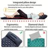 Outdoor Camping Sleeping Pad Folding Sleep Mat Beach Inflat Mattress with Pillows Ultralight Air Mat Travel Hiking New