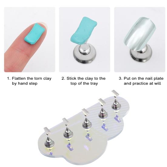 Подставка для ногтей, прочный, длительный срок службы, держатель для практики маникюра Aurora Fantasy для практики и демонстрации маникюра