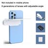 Зеркало для помощи при фотосъемке для iPhone и всех мобильных телефонов, регулируемое магнитное зеркало для селфи с задней камеры телефона, HD-зеркало для влогов, набор зажимов для помощи при фотосъемке