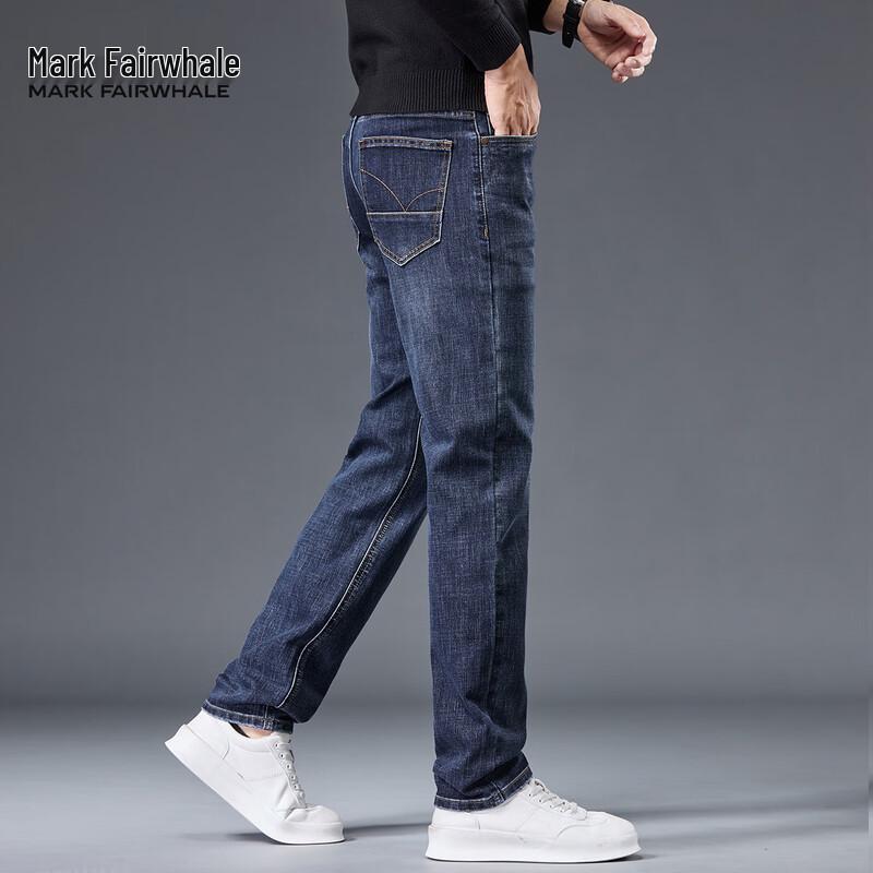 Мужские джинсы прямого кроя в стиле ретро для легкого бизнеса Mark Fairwhale 2025