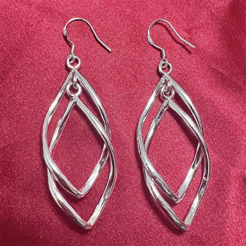 Серьги-капли из стерлингового серебра 925 пробы для женщин, модные свадебные украшения, подарки