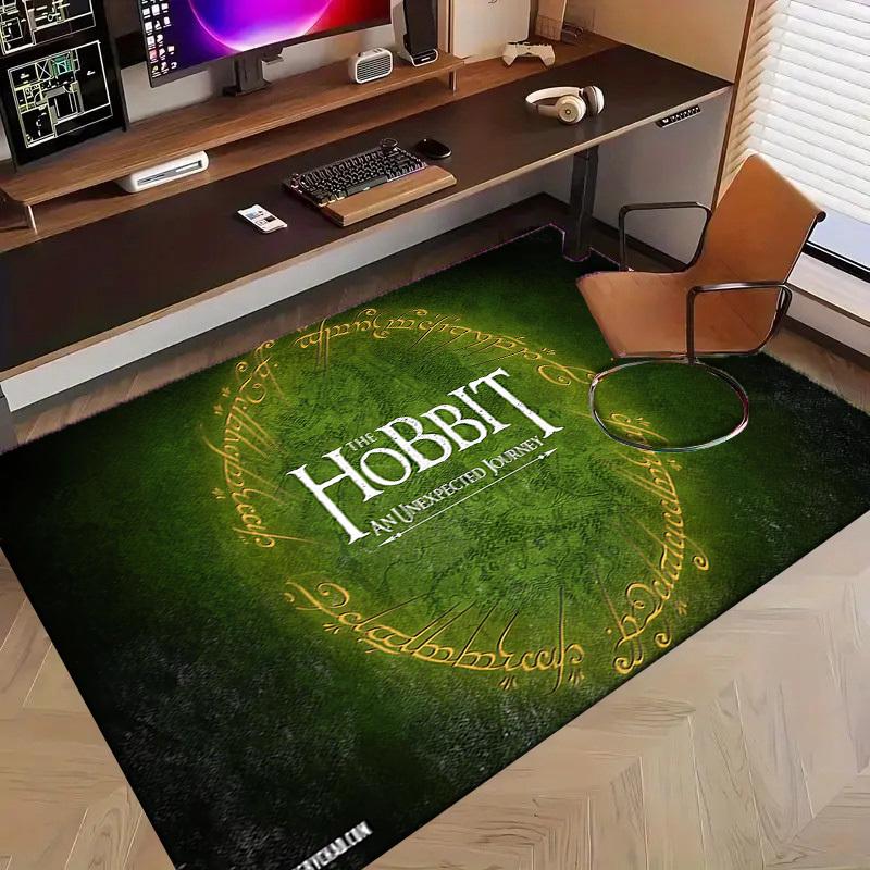 1 шт. Офисный коврик для стула The Hobbit Неожиданное путешествие Идеально подходит для украшения офисных стульев, гостиных или спален, Полиэстеровый ковер