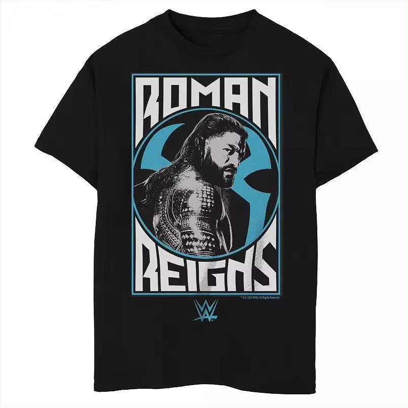 Футболка с узором Романа Рейнса, летняя, от люксового бренда, хлопковая, мужская и женская, с короткими рукавами