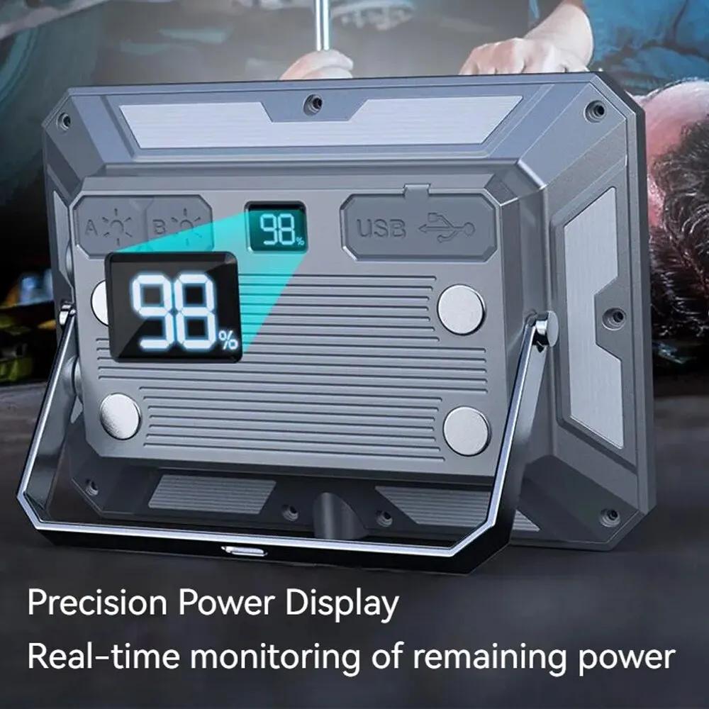 Портативный светодиодный светильник для кемпинга, перезаряжаемый прожектор, мощный уличный аварийный светильник, водонепроницаемый подвесной ночник