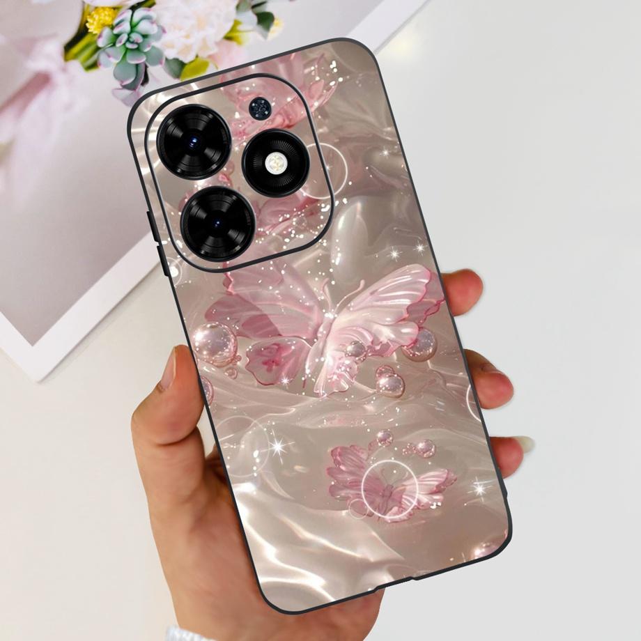 For Tecno Spark GO 2024 2023 2022 Case Soft TPU Silicone Clear Bumper Coque BG6 BF7n KG5 Fundas Marble Space Man Dragon Etui