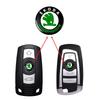 2/5/10Pcs 14MM Remote Car Key Stickers Emblem Accessories for Skoda S Skoda Kodiaq Fabia Kamiq Karoq Octavia 3 A5 A7 Scala R Accessories