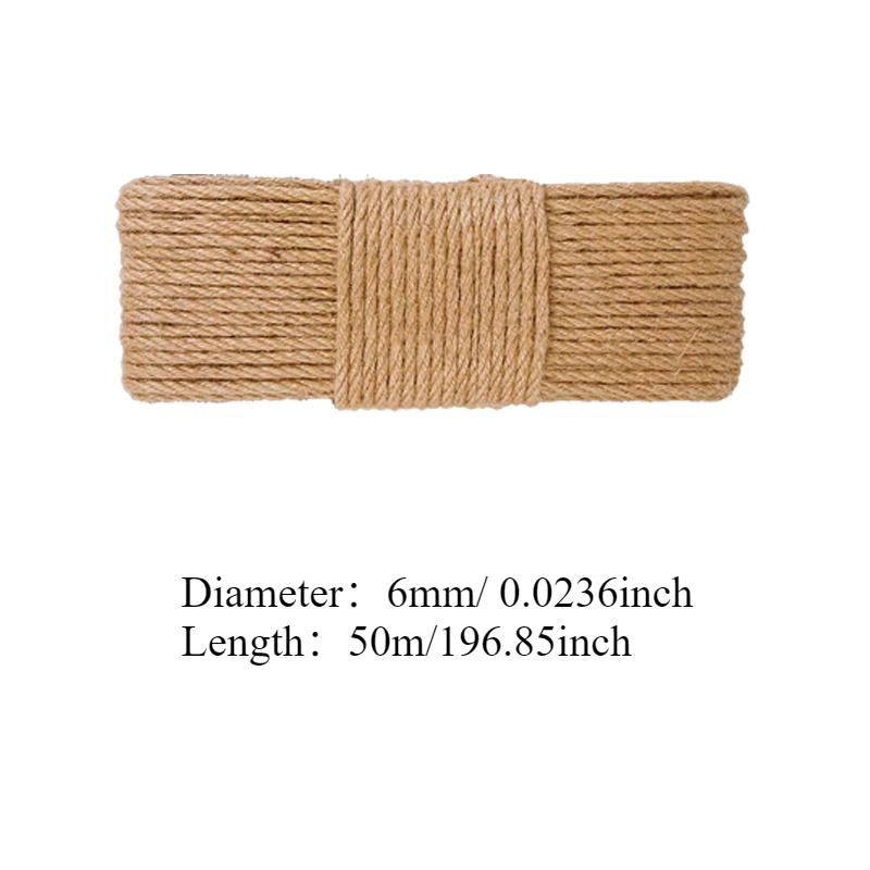 10/20/30/50 м натуральная веревка из сизаля веревка для царапания кошек веревка для дерева когтеточка DIY игрушка лапа коготь мебель протектор когтеточка
