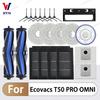 Для Ecovacs T50 PRO OMNI /T50 AUTO DDX67 Аксессуары для робота-пылесоса Основная боковая щетка Ткань для швабры HEPA-фильтр Мешок для пыли Запчасти
