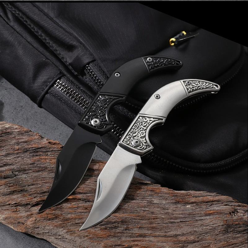 WXCOO All Steel Folding Knife Multifunctional Kitchen Cutter for Cooking Household Fruit Paring and Pocket Knives
