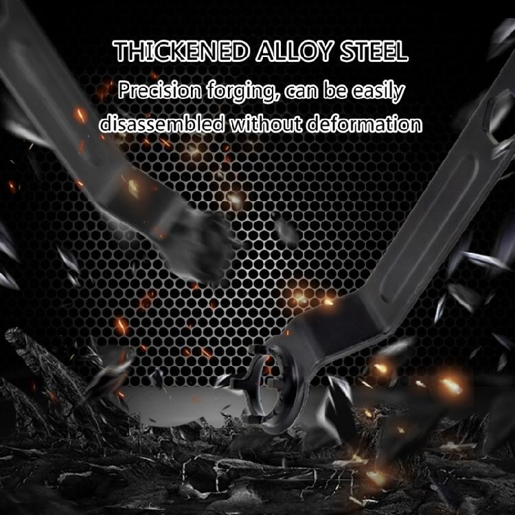 Thickened Plate Angle Grinder Lock Nut Spanner Tool with Four Pronged Designs for Secure Clamping Disassembly Adjustable