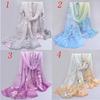 10 Colors Fashion Women Chiffon Scarf Polyester Print Autumn Summer Pattern Silk Scarves Shawl