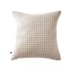 Pillowcase Woven-dyed Small Squares Deco "Gaïa Mix" 60 X 60 Cm &; 50 X 70 Cm "Cotton Gauze" - Gaïa Mix Pampa - 60 X 60 Cm