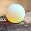 Opalite Crystal Ball with Metal Stand Gemstone Ball Healing Sphere Sculpture Figurine for Fengshui Divination Home Decoration Crystal Sphere