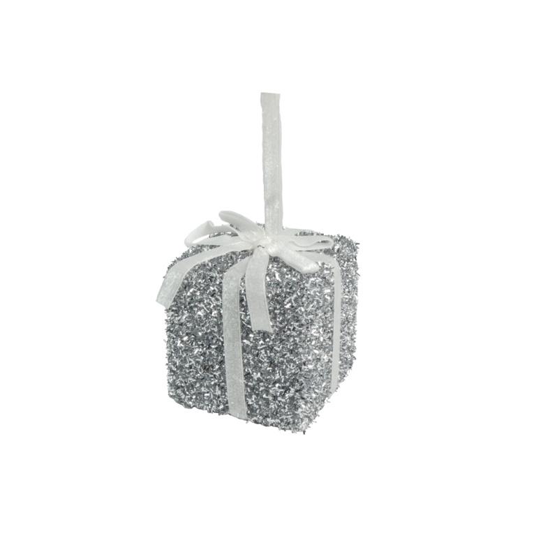Davies Products Tinsel Present Christmas Decoration