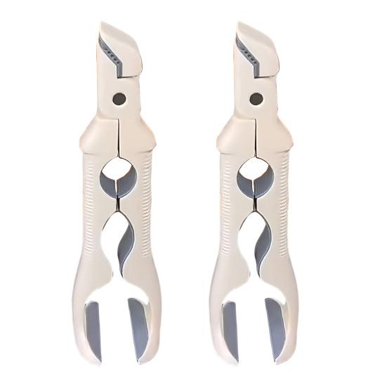 Зажим для миски против ожогов 3-в-1, термостойкие кухонные щипцы со встроенной открывалкой для банок, многоугольные щипцы-захват для горячей тарелки