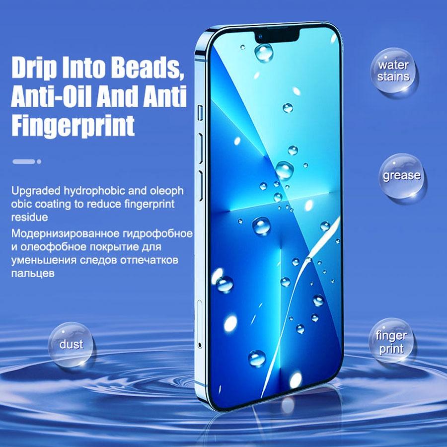 Для iPhone 16 15 14 Plus 13 12 11 Pro X Xs Max XR закаленное защитное стекло для экрана с полным покрытием против синего излучения, простая установка, аксессуары для инструментов