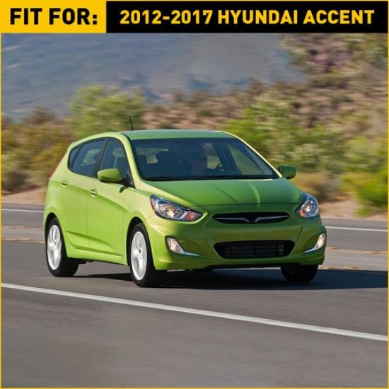 Подходит для Hyundai Accent 2012-2017 Кронштейн бампера Левый и Правый 2 шт. Передний Пластик