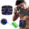 Массажер для мышц живота EMS Фитнес ABS Патчи для тренировки рук Инструмент для упражнений для мышц Машина для похудения тела USB-зарядка Дом Мужчины Женщины