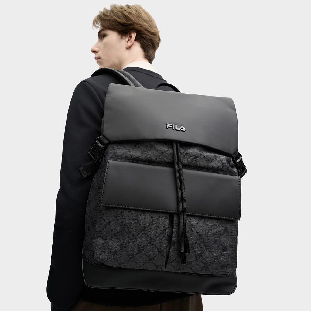 Новый тканевый рюкзак FILA Мужской Черный Серый F13M518108FDY