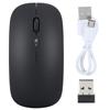 Wireless Mouse 2.4G Rechargeable USB Wireless Gaming Mouse with LED Colorful LightBlack