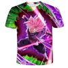 Летняя футболка Dragon Ball Z 2025 для мальчиков, 3D-принт Гоку, мужская, в стиле Харадзюку, с коротким рукавом, повседневная.