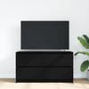 VidaXL TV Stand Black 100x35x54 Cm Engineered Wood, TV Bench, Hi-fi Cabinet, Entertainment Center, TV Sideboard, Furniture 861806