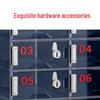 WanZun Acrylic 4-Door Transparent Phone Storage Cabinet