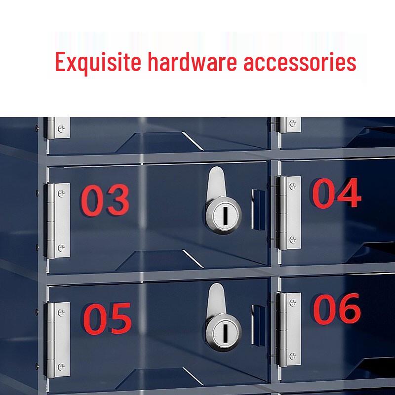 WanZun Acrylic 4-Door Transparent Phone Storage Cabinet