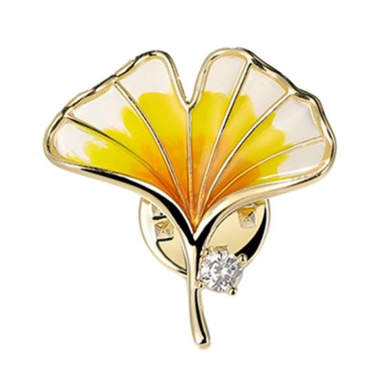 Женская брошь подсолнечник, кленовый лист, абрикосовый лист, реалистичное гальваническое полированное изысканное пальто для выпускного вечера