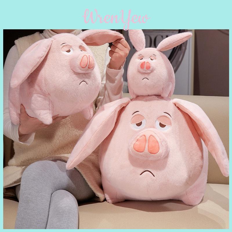 Charming Flying Pig Plush Toy Inspired By Nezha Soft Cuddly Doll For Children