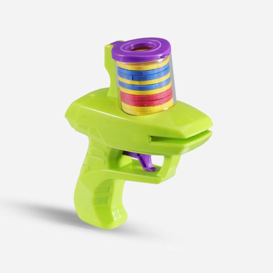 Игрушка-пусковая установка для дисков с триггером, 15 дисков EVA, открытый сад, задний двор, лужайка, парк, детский летающий диск-шутер, игра для малышей, подарок для мальчиков и девочек