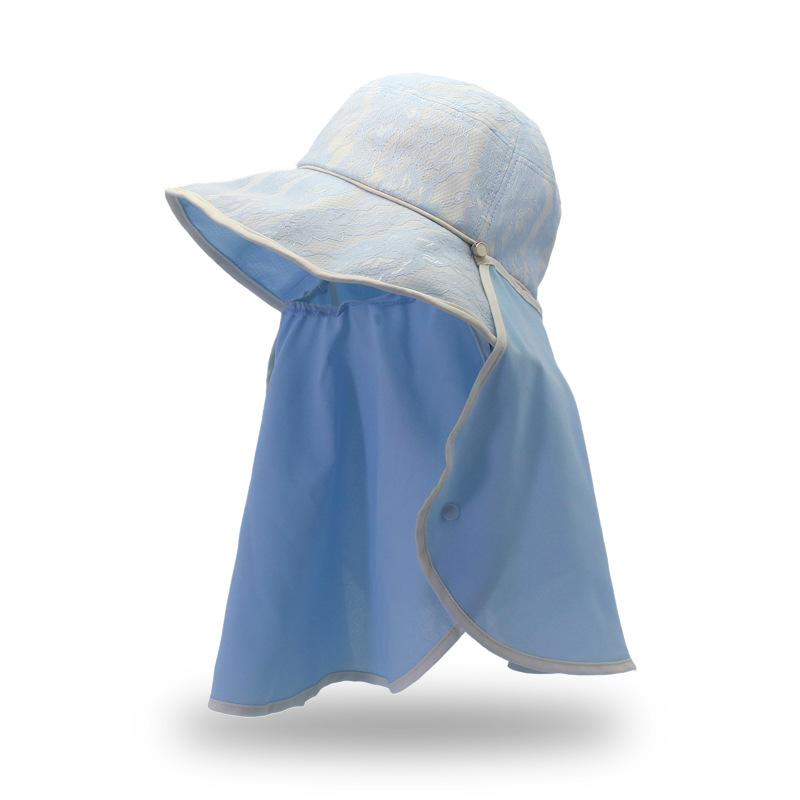 Three-purpose Mask Shawl Sun Hat 360 Degree Sun Protection Travel Beach Lady Big Brim Hat Fisherman Hat