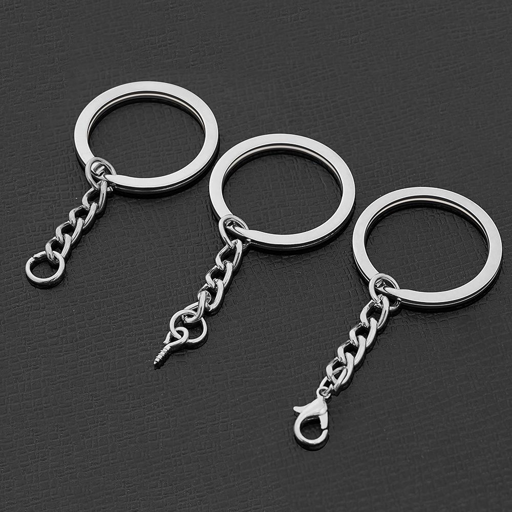 Eco-Friendly Nickel-Free Metal Keyring: DIY Jewelry Accessory, Split Ring Keychain with Doll Pendant