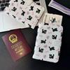 Lovely Cartoon Cat Dog Passport Covers Women Men Passport Holder Flight Ticket Clips ID Bank Credit Card Holder Passport Travel