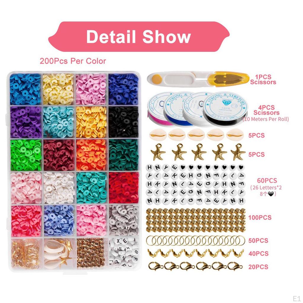 4285 штук глиняные бусины круглый диск для браслета DIY ожерелье