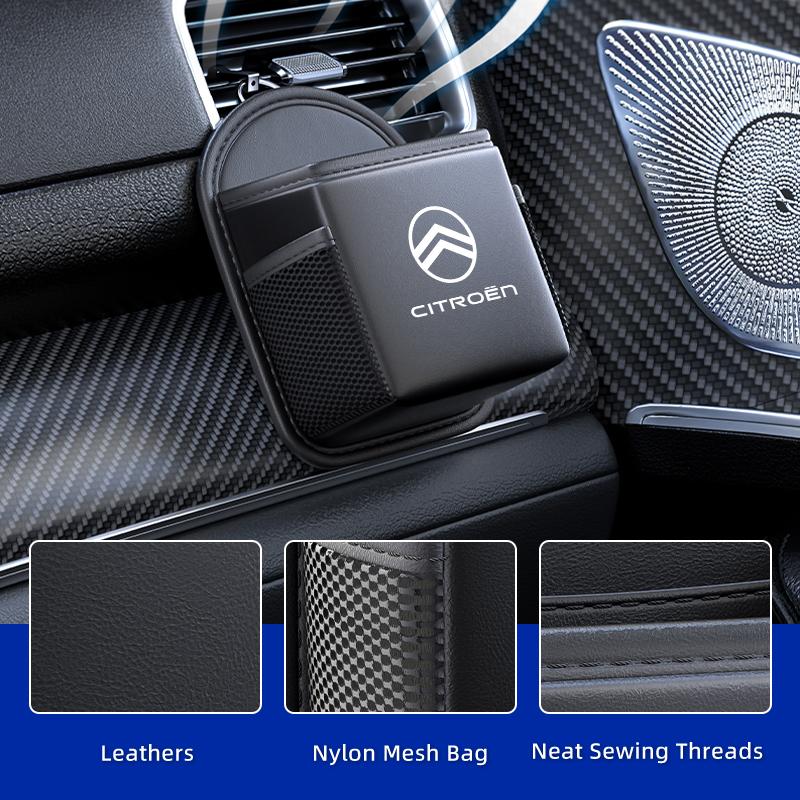 Car Storage Bag Air Vent Hanging Organizer Box For Citroen C4 C3 C5 C1 C2 VTS Berlingo Celysee Xsara Picasso Aircross zm5