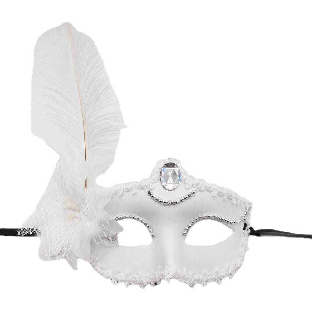 Lace Eye Mask  Flower Masquerade Mask Exquisite Feather Venetian Mask  Cosplay