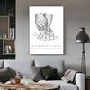 1pc Family Hands Art Abstract Canvas Poster Paper Print Home Bedroom Entrance Bar Cafe Art Painting Decoration