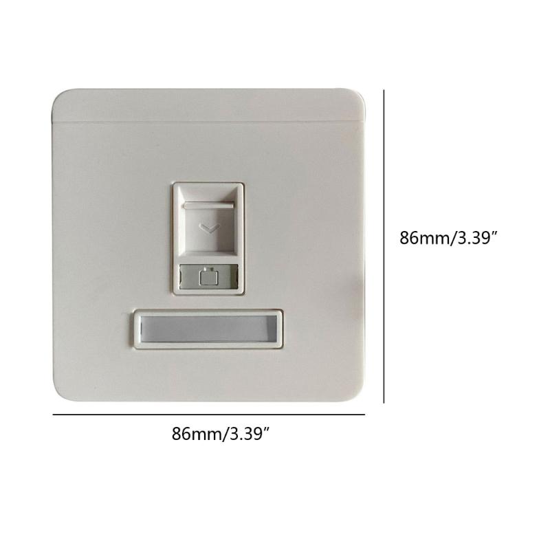 Гигабитная сетевая розетка CAT6, 86x86 мм, RJ45, Cat6, LAN, лицевая панель, прямая розетка для Интернета