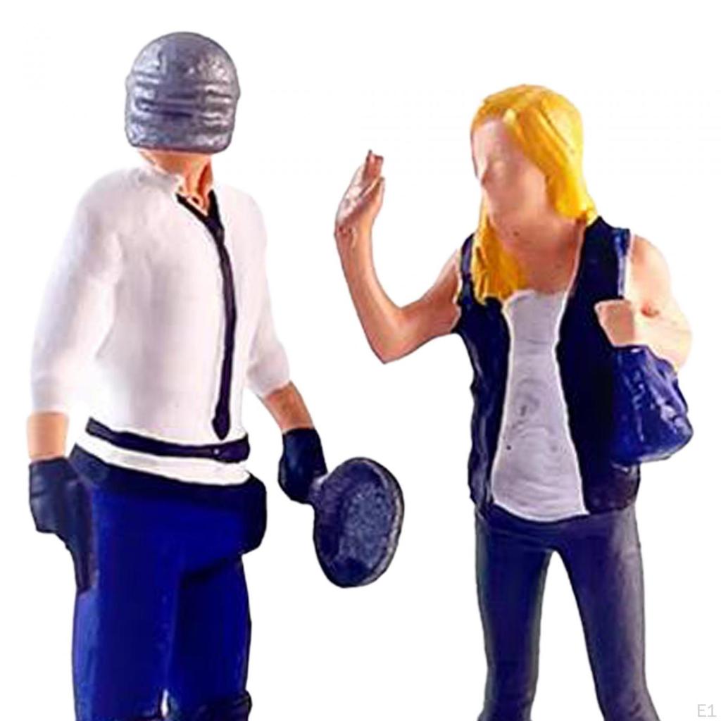 1/64 Фигурка Модель Миниатюра Сцена Коллекции Поезд Железная дорога Макет Украшения Диорама Декорации Рука