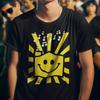 Retro House Music Smiley Shirt, 90s Rave Tee, Acid House Inspired Graphic T-Shirt