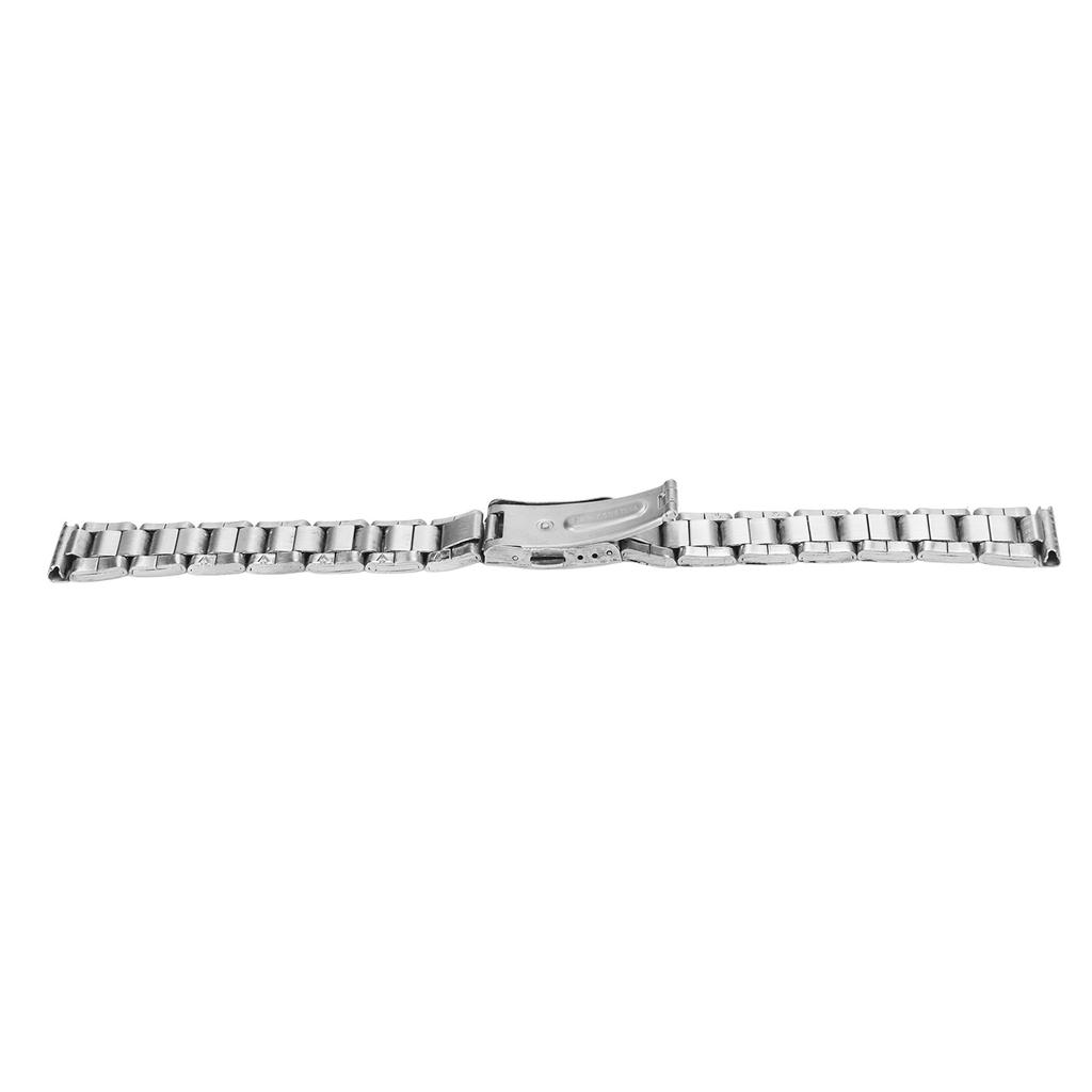 Metal Watchband Quick Release Deployment Clasp Double Button Stainless Steel Watch Strap for Men