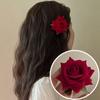 Заколка для волос Фея Красная роза Аксессуары для волос Боковая заколка Новые цветочные заколки для волос Девочки